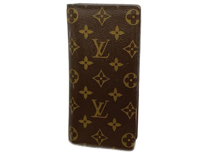 Louis Vuitton Zippy Wallet Vertical Brown Cloth  ref.1924181