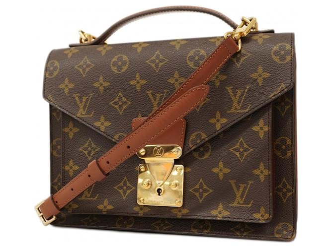 Louis Vuitton Monogram Monceau Handbag Brown  ref.1924351