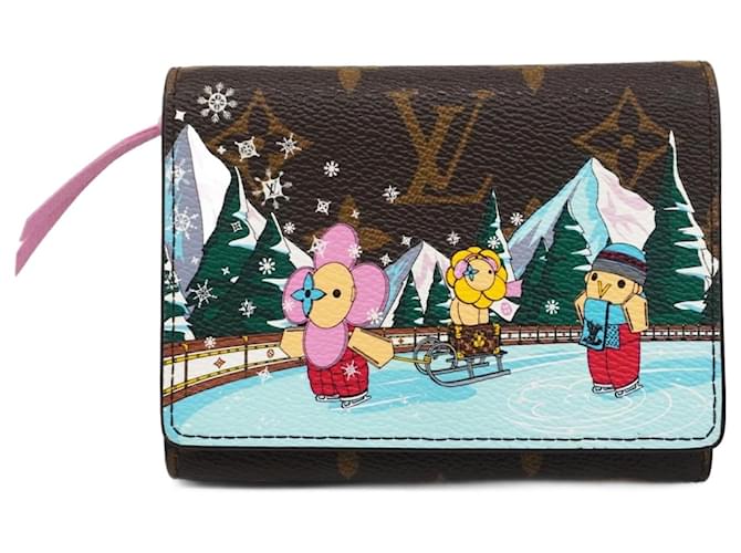 Vivienne Louis Vuitton Tri-fold Wallet Brown  ref.1924359