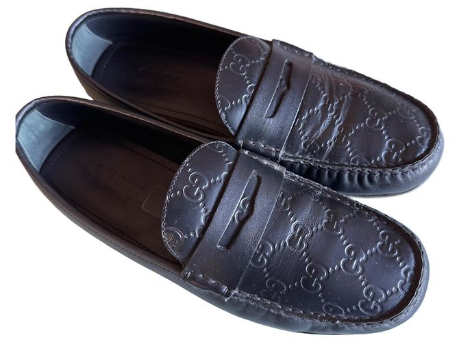 Mocassini Gucci Marmont in pelle nera Nero