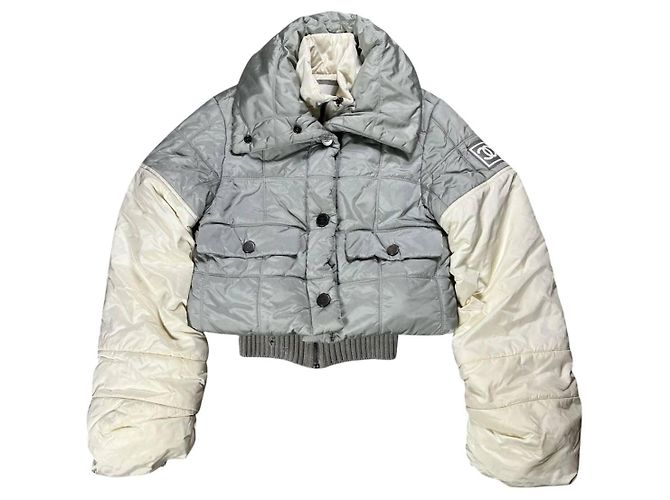 Chaqueta Chanel Sport de algodón gris 36