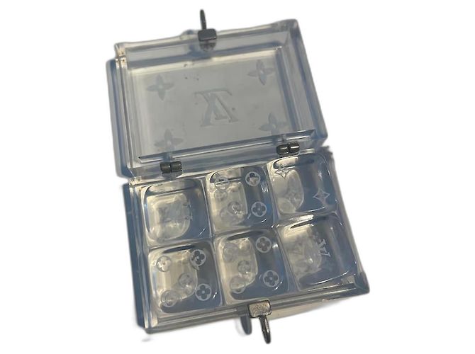 Set de dados transparentes Louis Vuitton Blanco
