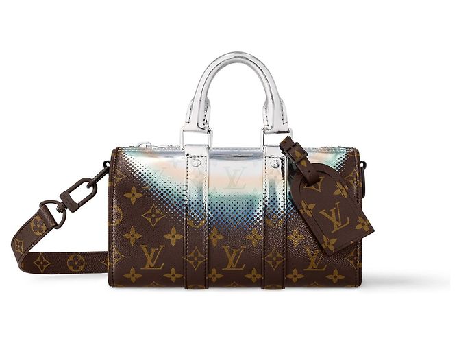 Abbesses Louis Vuitton LV Keepall Bandoulière 25 Tasche Silber
