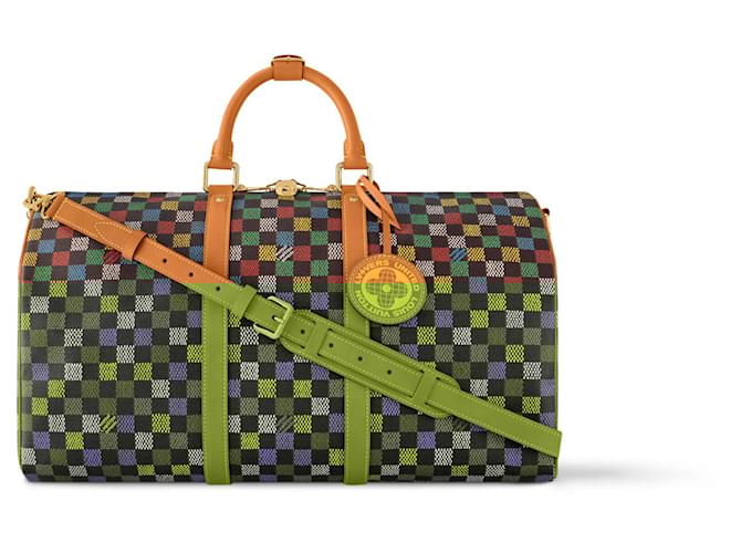 Abbesses Louis Vuitton LV Keepall 50cm Multiple colors Cloth  ref.1924605