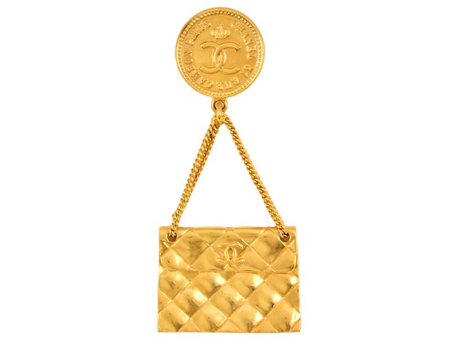 Spilla Chanel Coco Mark Matelassé Cambon D'oro