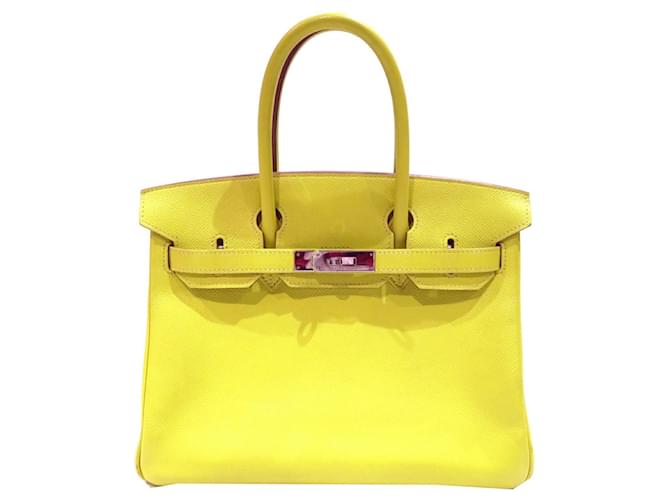 Hermès Birkin 30 Yellow Leather  ref.1925537