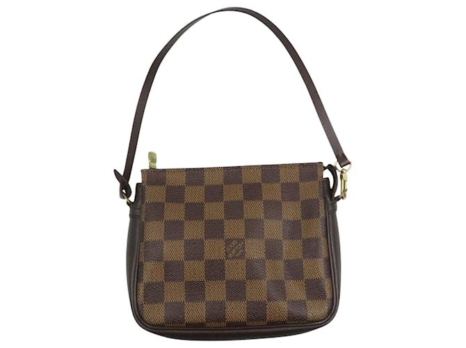 Louis Vuitton Trousse makeup Brown Cloth  ref.1926036