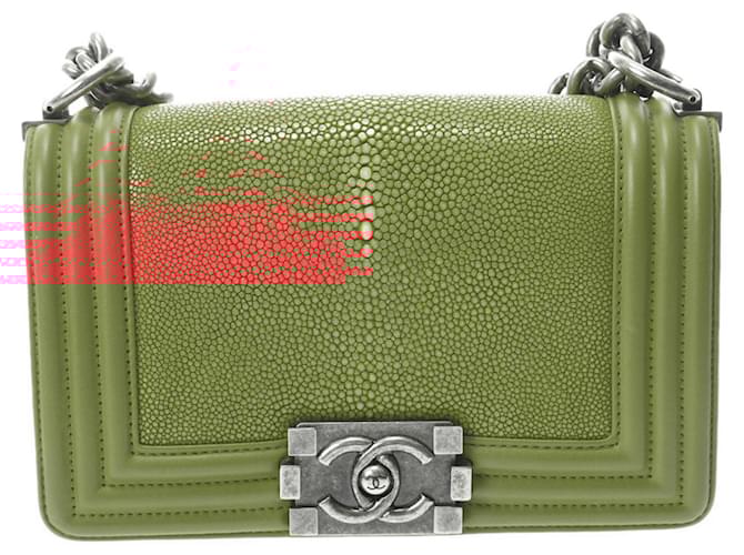 Chanel Boy Red Leather  ref.1926099