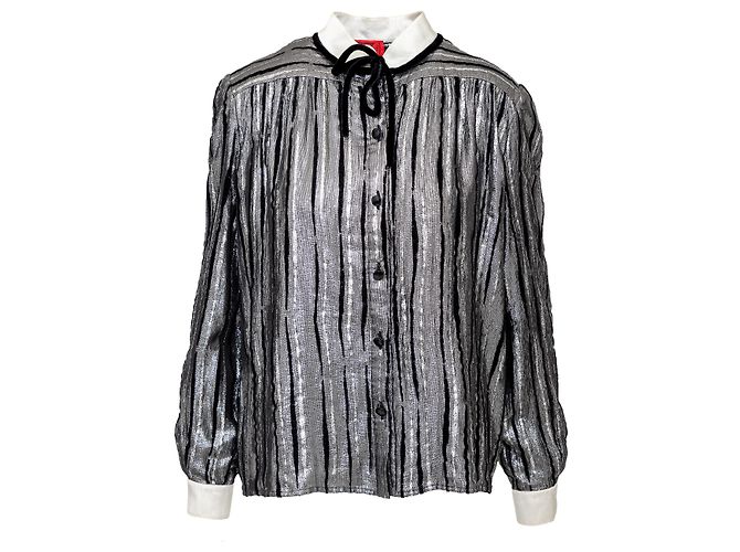 Camicia Glitter Notturna Valentino Argento