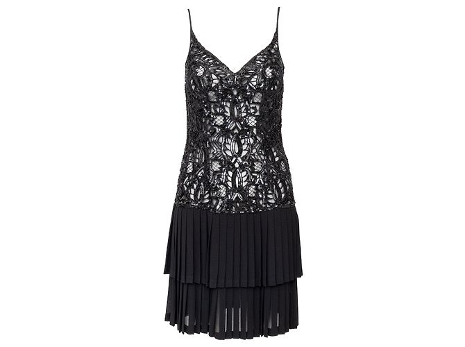 Valentino Night Perlenkleid Schwarz