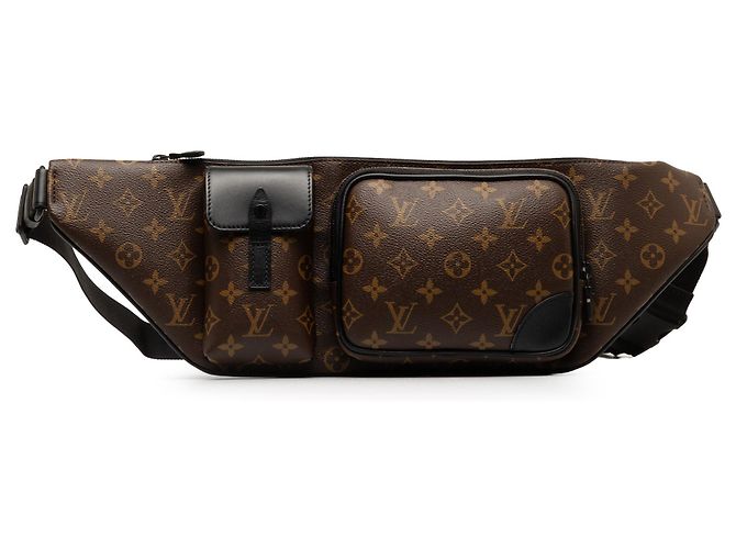 Bumbag Bolsa de cintura Louis Vuitton Monogram Macassar marrom Christopher