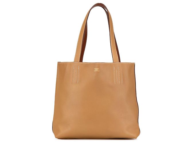 Double sens Hermès Bolsas HERMES T. Couro Camelo