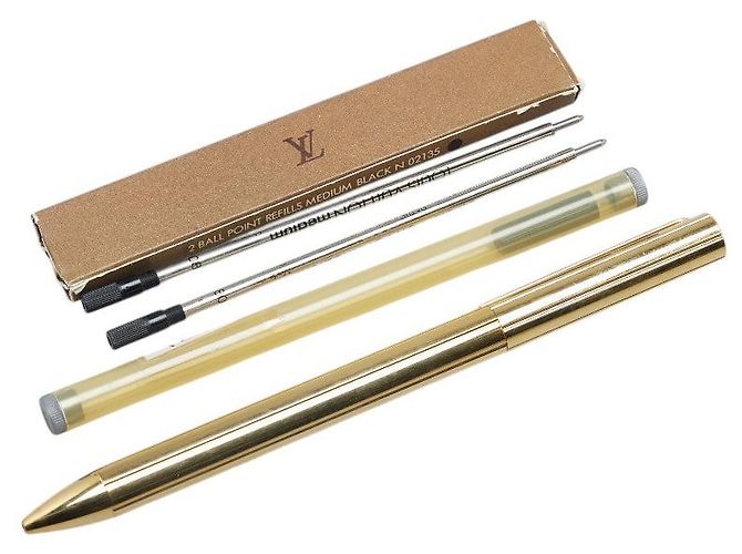 Penna a sfera Louis Vuitton Logo Twist D'oro