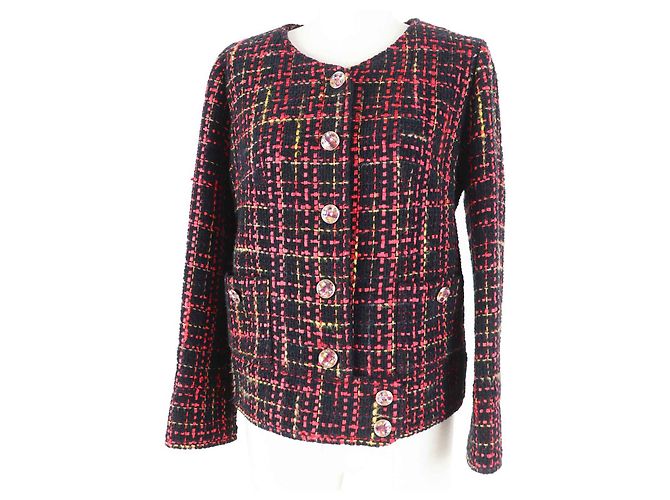 Chanel Tweed No Collar Jacket P73176