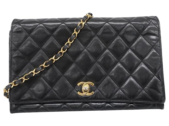 Chanel Wallet On Chain Black Leather  ref.1929246