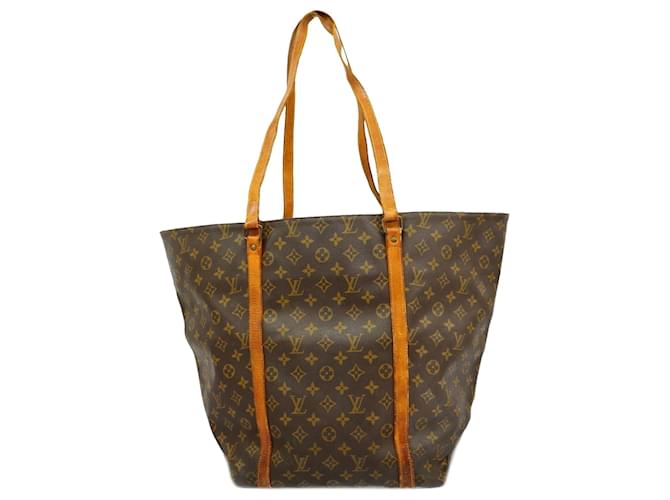 Louis Vuitton Shopping Brown Cloth  ref.1929392