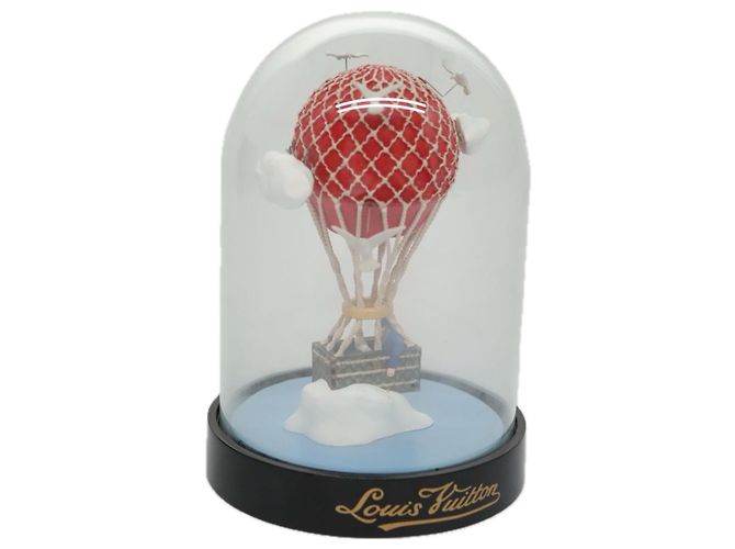 LOUIS VUITTON Snow Globe Balloon VIP Only Clear Red LV Auth ac3487