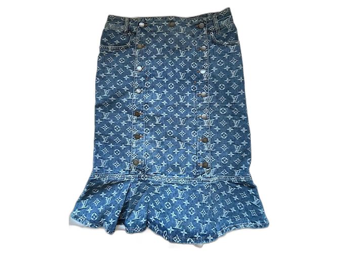 Louis Vuitton Gonne Blu navy