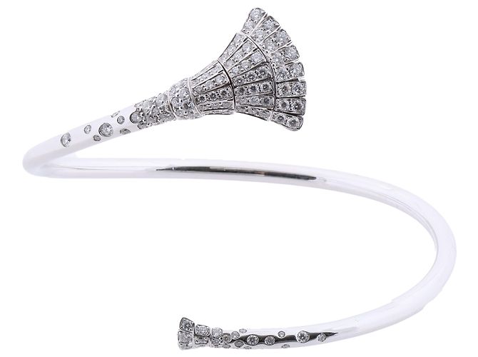 Bracciale De Grisogono Ventaglio in oro bianco 18K e diamanti D'oro
