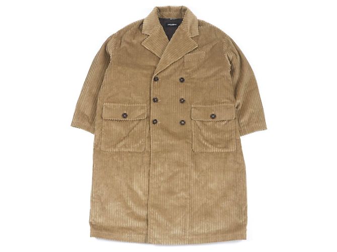 Casaco acolchoado de corduroy de dupla face Dolce & Gabbana Marrom