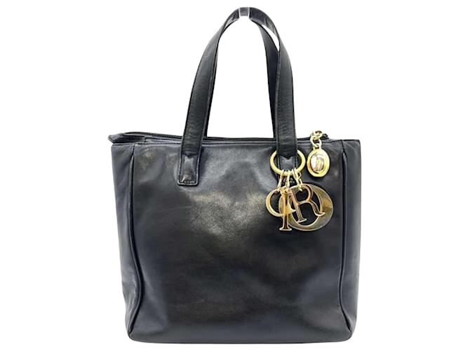 Dior Lady Dior Black Leather  ref.1931623