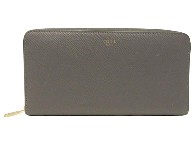 Céline Portefeuille Veau Brown Leather  ref.1931974