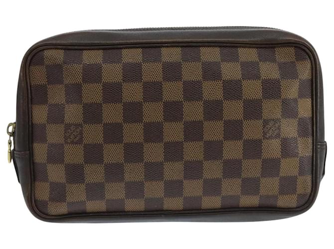 Louis Vuitton Toiletry Pouch 25 Brown Cloth  ref.1932136