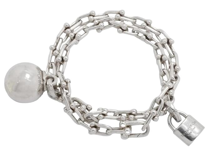 Tiffany & Co Pulseira charm Tiffany em prata 925  ref.1932199