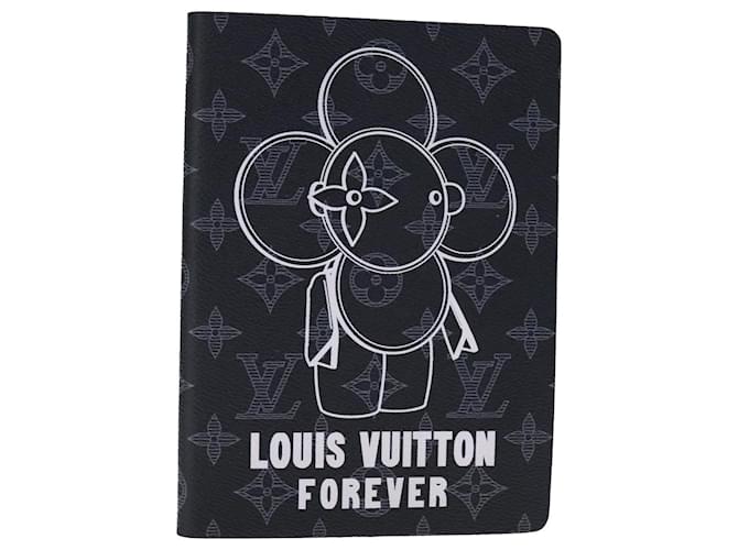 LOUIS VUITTON Monogram Eclipse Notebook Vivienne Black GI0285 LV Auth 106169  ref.1932365