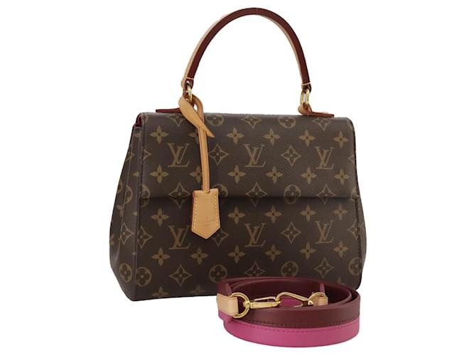 LOUIS VUITTON Monogram Cluny BB Hand Bag 2way M42738 LV Auth 103374A Cloth  ref.1932442