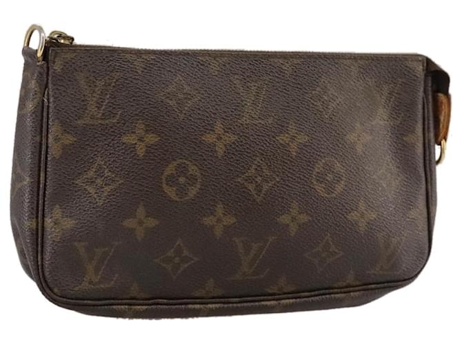 LOUIS VUITTON Pochette Accessoires Monogram Pouch M51980 LV Auth 104790 Monograma Lona  ref.1932447
