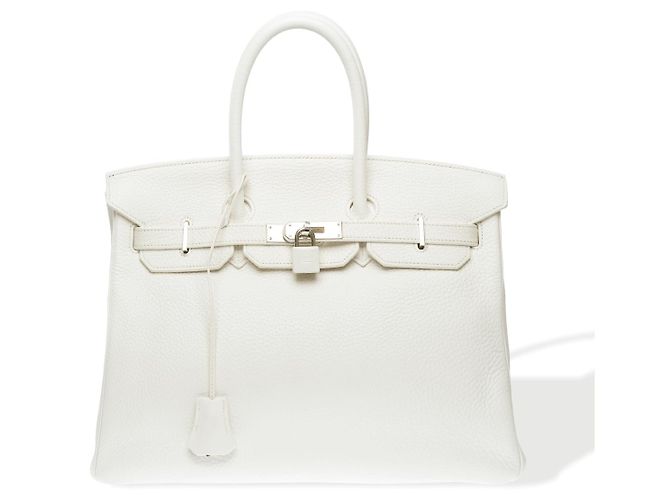Hermès Bolsa HERMES Birkin 35 em Couro Branco - 102293
