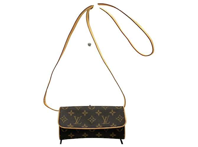 Louis Vuitton Pochette Twin Brown Cloth  ref.1932641