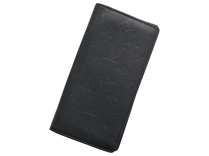Louis Vuitton Portefeuille Brazza Black Leather  ref.1932679