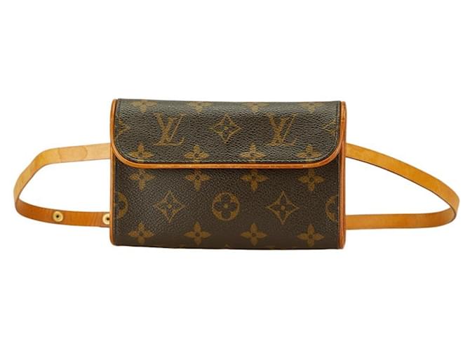 Louis Vuitton Florentine Marrom Lona  ref.1932692