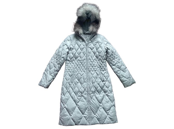 Autre Marque Marvin Richards Down Jacket Grey Fox Fur Collar Size S
