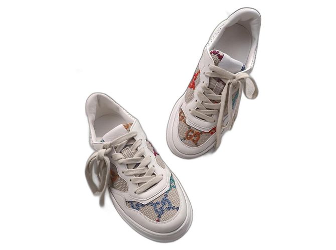 Baskets Gucci ChuckyB en cuir blanc taille 37