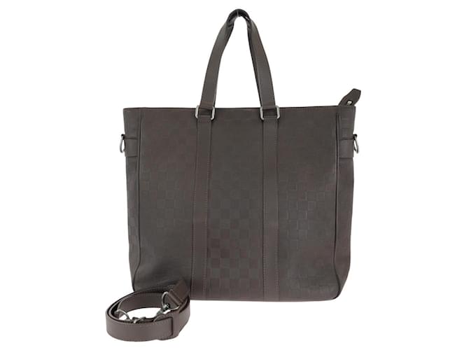 Louis Vuitton Neo Tadao Leather Tote Bag Brown  ref.1932990