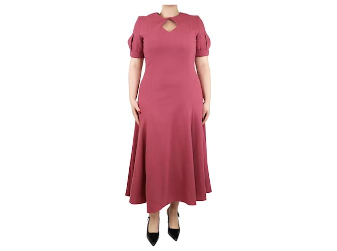 Autre Marque Mauve wool crepe midi dress - size UK 16 Purple  ref.1933570