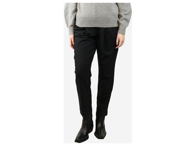 Autre Marque Schwarze tapered-leg Hose - Größe S