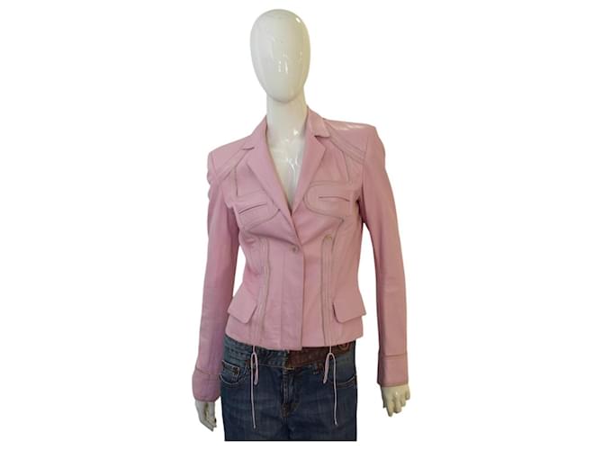 Autre Marque Jackets Pink Leather  ref.1933738