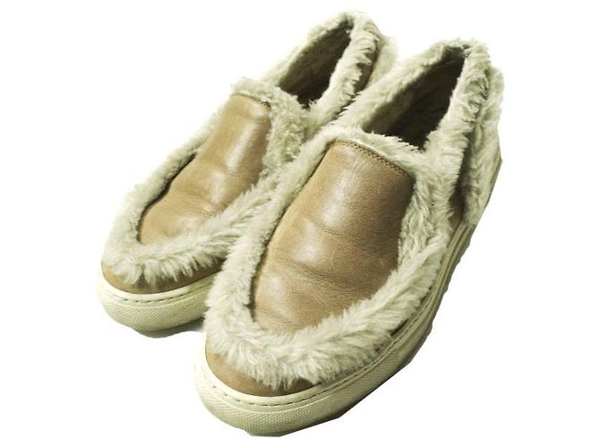 Autre Marque Baskets en cuir Maison Margiela Beige