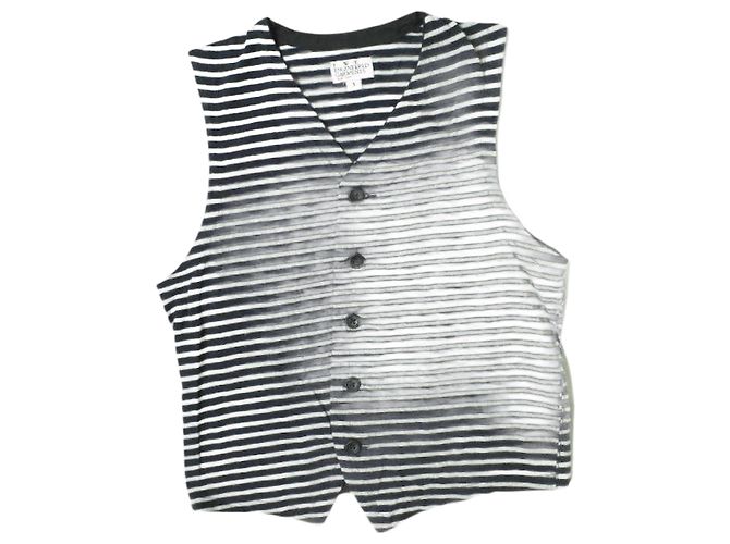 Autre Marque FWK de ENGINEERED GARMENTS Chaleco de jersey de algodón con cuello en V Gris