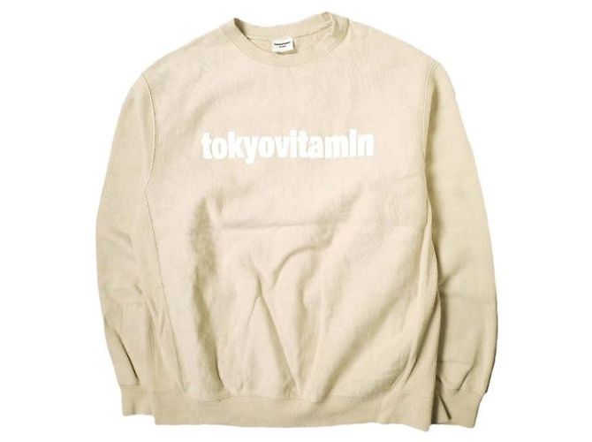 Autre Marque TokyoVitamin Logo Sweatshirt Pullover Beige M