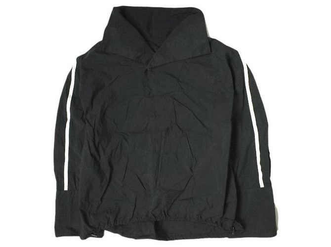 Autre Marque Camicia con colletto alto e cordino in cotone e nylon ADAM ET ROPE Nero