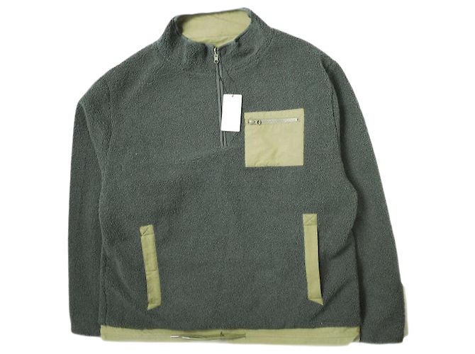 Autre Marque Urban Research Reversible Pullover Jacket L Charcoal/Olive