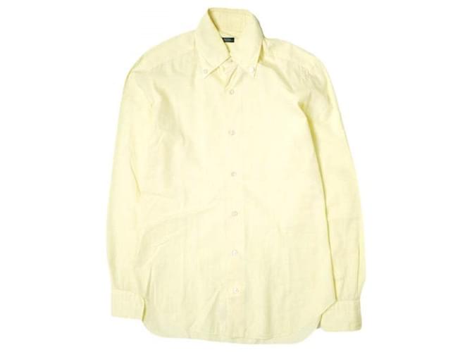 Autre Marque BARBA Cotton Shirt Yellow  ref.1934582