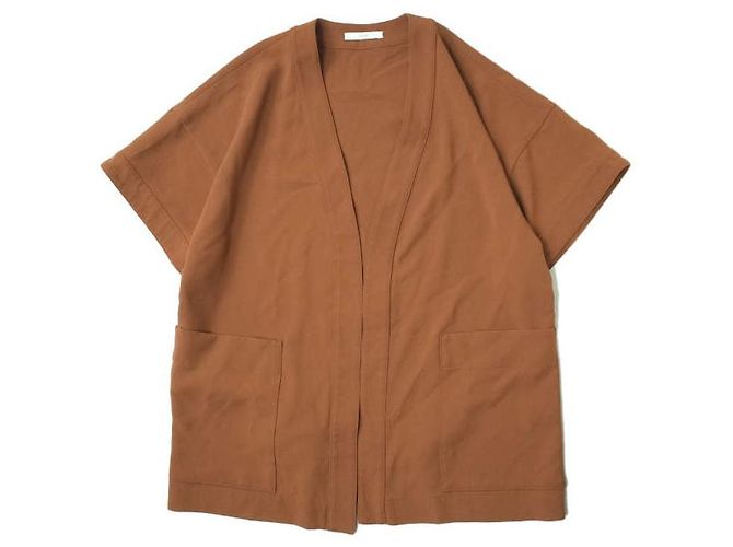 Autre Marque camisa transpassada com cinto ASTRAET marrom