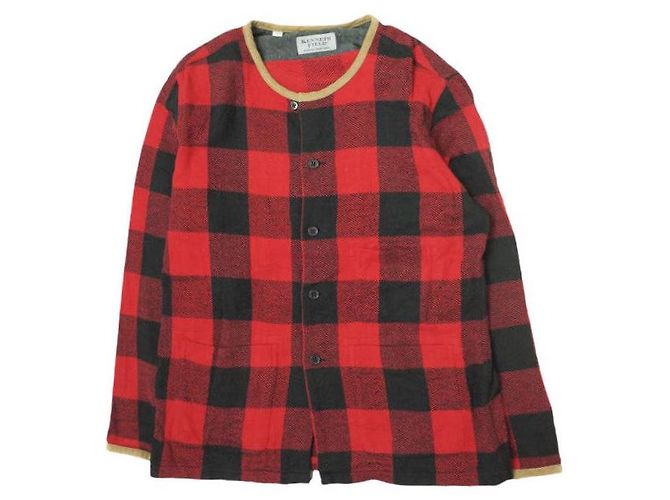 Autre Marque KENNETH FIELD EZ-JAC III Block Check Shirt Jacket XS Red