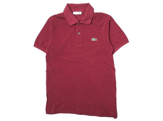 Autre Marque Polo de algodão Lacoste L.12.12 Bordeaux